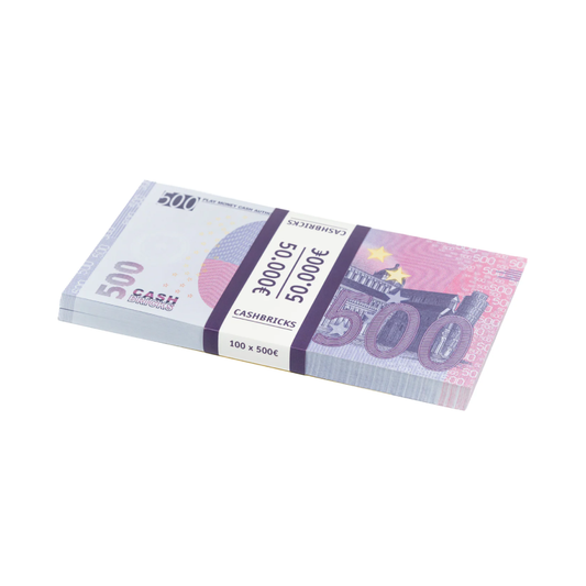 500€ x 100stk Spielgeld Scheine, Euroscheine, Monopoly Geld Prop Money Cash